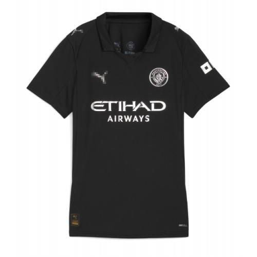 Manchester City Erling Haaland #9 Replika Bortatröja Damer 2025-26 Kortärmad Manchester City Erling Haaland #9 Replika Bortatröja Damer 2025-26 Kortärmad